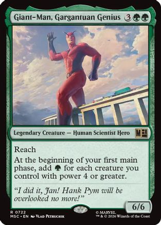 Giant-Man, Gargantuan Genius  [Commander: Marvel Super Heroes] Foil