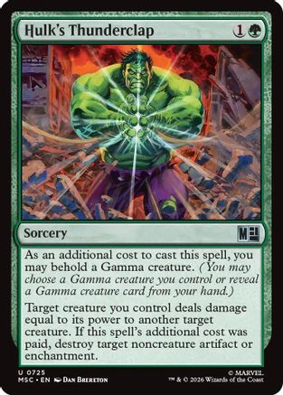 Hulk's Thunderclap  [Commander: Marvel Super Heroes] Foil