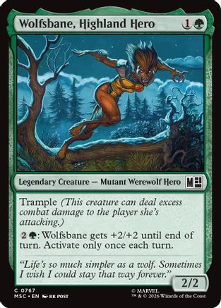 Wolfsbane, Highland Hero  [Commander: Marvel Super Heroes] Foil