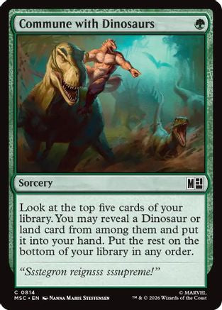 Commune with Dinosaurs  [Commander: Marvel Super Heroes] Foil