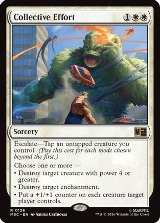 Collective Effort (Surge Foil)  [Commander: Marvel Super Heroes] Foil