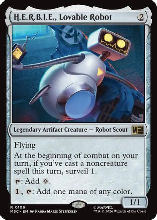 H.E.R.B.I.E., Lovable Robot (Surge Foil)  [Commander: Marvel Super Heroes] Foil