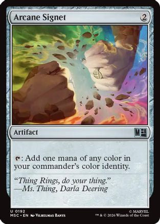 Arcane Signet (0192) (Surge Foil)  [Commander: Marvel Super Heroes] Foil