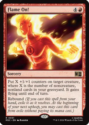 Flame On! (Surge Foil)  [Commander: Marvel Super Heroes] Foil