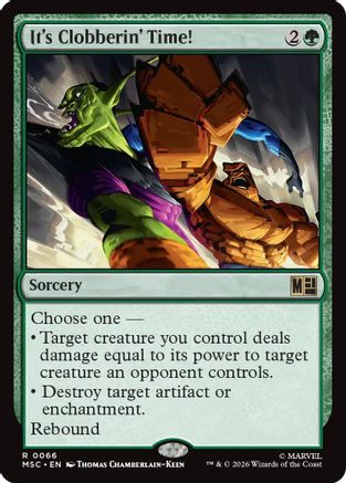It's Clobberin' Time! (Surge Foil)  [Commander: Marvel Super Heroes] Foil