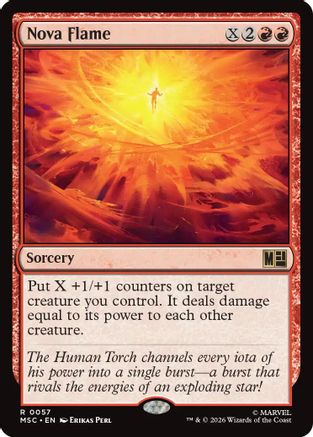 Nova Flame (Surge Foil)  [Commander: Marvel Super Heroes] Foil