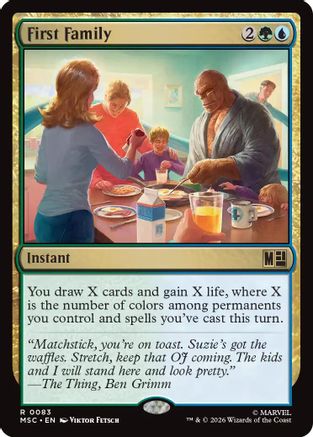 First Family (Surge Foil)  [Commander: Marvel Super Heroes] Foil