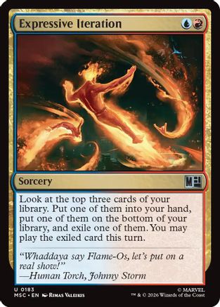Expressive Iteration (Surge Foil)  [Commander: Marvel Super Heroes] Foil