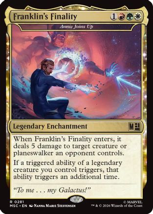 Franklin's Finality - Annie Joins Up (Surge Foil)  [Commander: Marvel Super Heroes] Foil