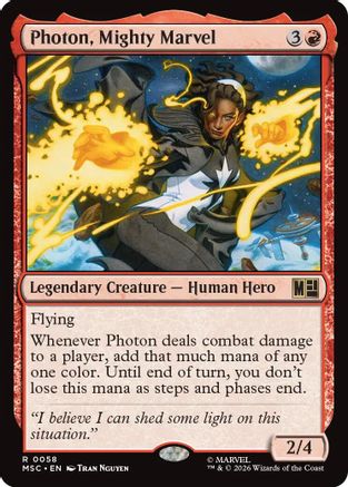 Photon, Mighty Marvel (Surge Foil)  [Commander: Marvel Super Heroes] Foil