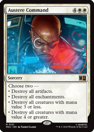 Austere Command (Surge Foil)  [Commander: Marvel Super Heroes] Foil