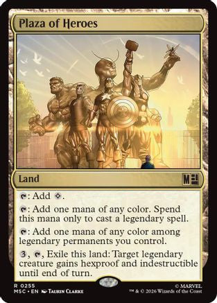 Plaza of Heroes (Surge Foil)  [Commander: Marvel Super Heroes] Foil