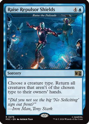 Raise Repulsor Shields - Raise the Palisade (Surge Foil)  [Commander: Marvel Super Heroes] Foil