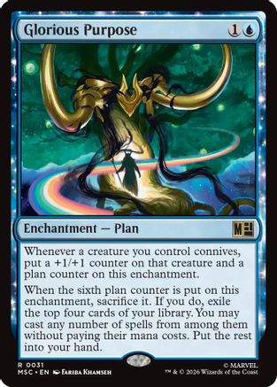 Glorious Purpose (Surge Foil)  [Commander: Marvel Super Heroes] Foil