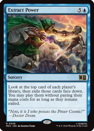 Extract Power (Surge Foil)  [Commander: Marvel Super Heroes] Foil