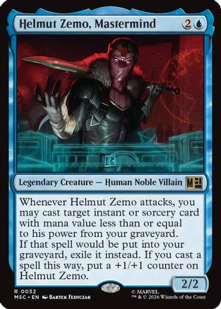 Helmut Zemo, Mastermind (Surge Foil)  [Commander: Marvel Super Heroes] Foil