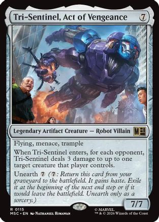Tri-Sentinel, Act of Vengeance (Surge Foil)  [Commander: Marvel Super Heroes] Foil