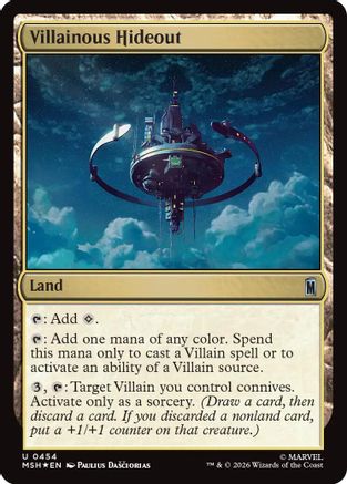 Villainous Hideout (Surge Foil)  [Marvel Super Heroes] Foil