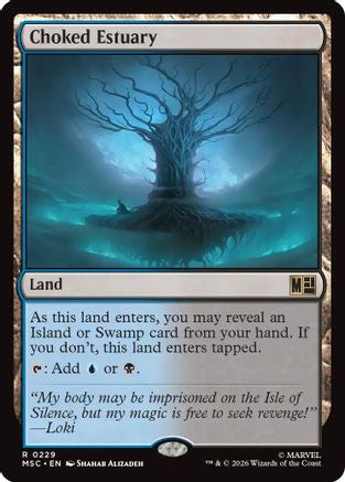 Choked Estuary (Surge Foil)  [Commander: Marvel Super Heroes] Foil