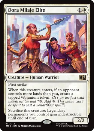 Dora Milaje Elite (Surge Foil)  [Commander: Marvel Super Heroes] Foil