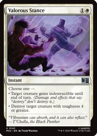 Valorous Stance (Surge Foil)  [Commander: Marvel Super Heroes] Foil