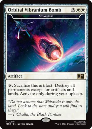 Orbital Vibranium Bomb - Scourglass (Surge Foil)  [Commander: Marvel Super Heroes] Foil