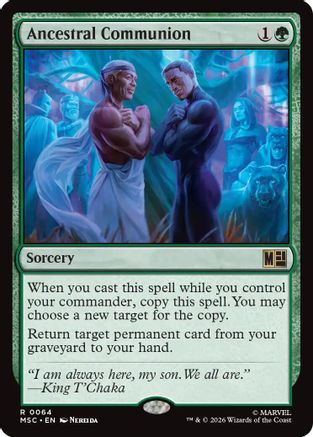 Ancestral Communion (Surge Foil)  [Commander: Marvel Super Heroes] Foil