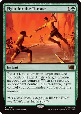 Fight for the Throne (Surge Foil)  [Commander: Marvel Super Heroes] Foil