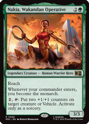 Nakia, Wakandan Operative (Surge Foil)  [Commander: Marvel Super Heroes] Foil
