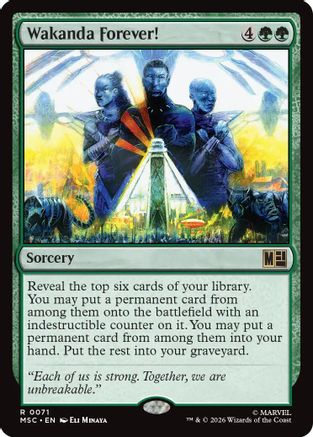 Wakanda Forever! (Surge Foil)  [Commander: Marvel Super Heroes] Foil