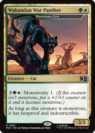 Wakandan War Panther - Fleecemane Lion (Surge Foil)  [Commander: Marvel Super Heroes] Foil