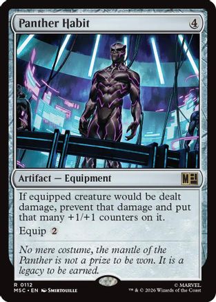 Panther Habit (Surge Foil)  [Commander: Marvel Super Heroes] Foil