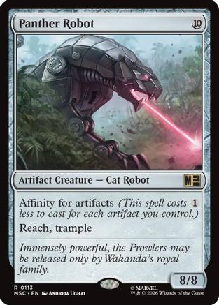 Panther Robot (Surge Foil)  [Commander: Marvel Super Heroes] Foil