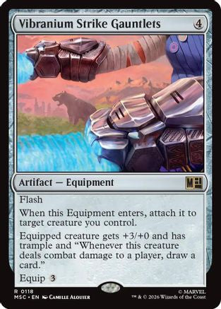 Vibranium Strike Gauntlets (Surge Foil)  [Commander: Marvel Super Heroes] Foil