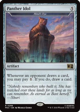 Panther Idol - Mind's Eye (Surge Foil)  [Commander: Marvel Super Heroes] Foil