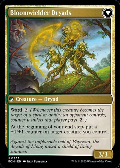 Invasion of Moag // Bloomweaver Dryads [March of the Machine] Foil