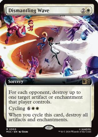 Dismantling Wave (Extended Art)  [Commander: Marvel Super Heroes] Foil