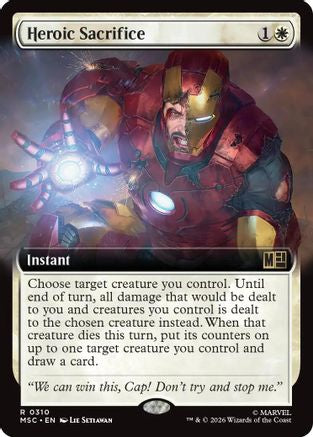 Heroic Sacrifice (Extended Art)  [Commander: Marvel Super Heroes] Foil