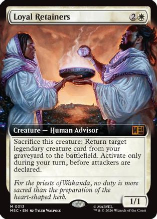 Loyal Retainers (Extended Art)  [Commander: Marvel Super Heroes] Foil