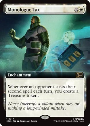 Monologue Tax (Extended Art)  [Commander: Marvel Super Heroes] Foil