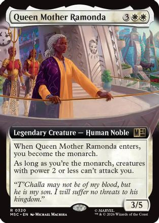 Queen Mother Ramonda (Extended Art)  [Commander: Marvel Super Heroes] Foil