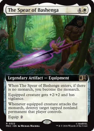 The Spear of Bashenga (Extended Art)  [Commander: Marvel Super Heroes] Foil