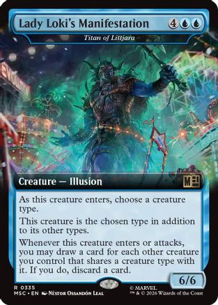 Lady Loki's Manifestation - Titan of Littjara (Extended Art)  [Commander: Marvel Super Heroes]