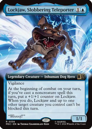 Lockjaw, Slobbering Teleporter (Extended Art)  [Commander: Marvel Super Heroes]