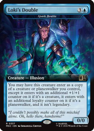 Loki's Double - Spark Double (Extended Art)  [Commander: Marvel Super Heroes]