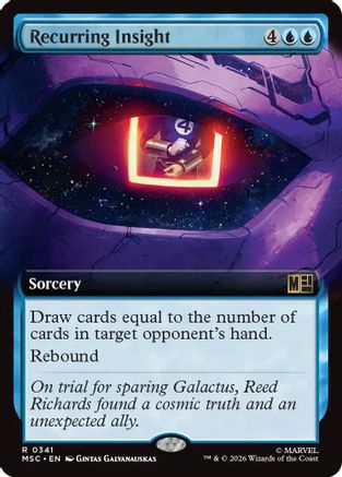 Recurring Insight (Extended Art)  [Commander: Marvel Super Heroes] Foil