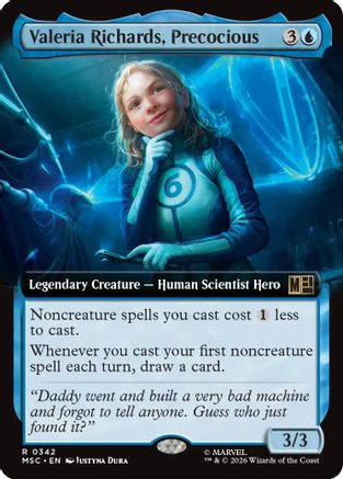 Valeria Richards, Precocious (Extended Art)  [Commander: Marvel Super Heroes] Foil