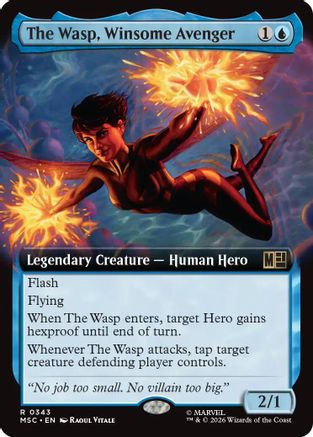 The Wasp, Winsome Avenger (Extended Art)  [Commander: Marvel Super Heroes]