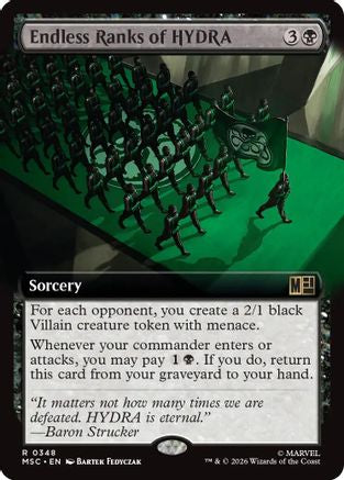 Endless Ranks of HYDRA (Extended Art)  [Commander: Marvel Super Heroes] Foil