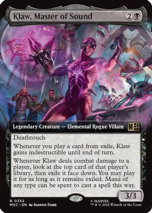 Klaw, Master of Sound (Extended Art)  [Commander: Marvel Super Heroes] Foil